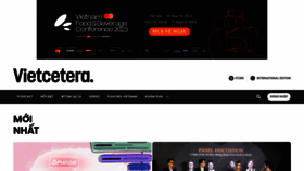 What Vietcetera.com website looked like in 2023 (1 year ago)