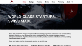 What Venturelab.swiss website looked like in 2023 (1 year ago)
