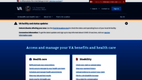 What Va.gov website looked like in 2023 (1 year ago)