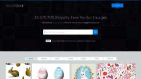 What Vectorstock.com website looked like in 2023 (1 year ago)