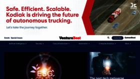 What Venturebeat.com website looked like in 2023 (1 year ago)