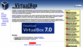 What Virtualbox.org website looked like in 2023 (1 year ago)