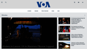 What Voanews.com website looked like in 2023 (1 year ago)