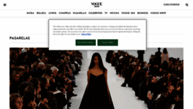 What Vogue.es website looked like in 2023 (1 year ago)