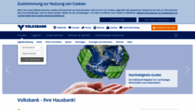 What Volksbank.at website looked like in 2023 (1 year ago)