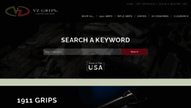What Vzgrips.com website looked like in 2023 (1 year ago)