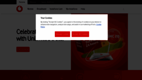 What Vodafone.com.gh website looked like in 2023 (1 year ago)