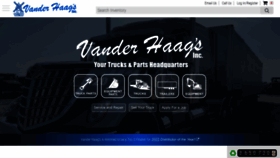 What Vanderhaags.com website looked like in 2023 (1 year ago)