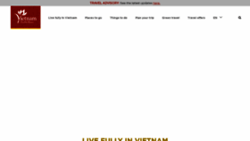 What Vietnam.travel website looked like in 2023 (1 year ago)