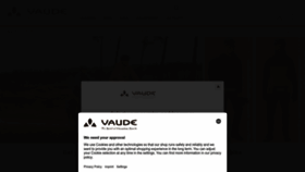 What Vaude.com website looked like in 2023 (1 year ago)