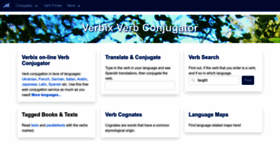 What Verbix.com website looked like in 2023 (1 year ago)