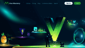 What Vuemastery.com website looked like in 2023 (1 year ago)