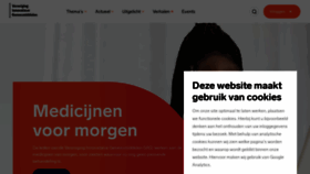 What Vereniginginnovatievegeneesmiddelen.nl website looked like in 2023 (1 year ago)