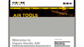 What Vigore.se website looked like in 2023 (1 year ago)