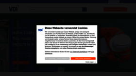 What Vdi.de website looked like in 2023 (1 year ago)