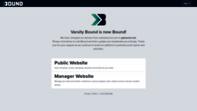 What Varsitybound.com website looked like in 2023 (1 year ago)