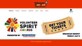 What Volunteernewyork.org website looked like in 2023 (1 year ago)