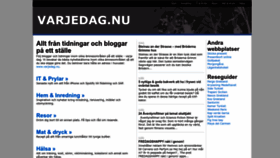 What Varjedag.nu website looked like in 2023 (1 year ago)