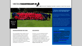 What Voetbalvakantiekamp.nl website looked like in 2023 (1 year ago)