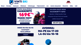 What Vihtiski.fi website looked like in 2023 (1 year ago)