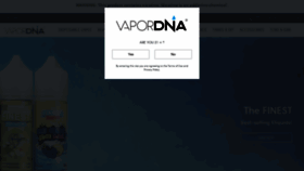 What Vapordna.com website looked like in 2023 (1 year ago)