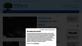 What Vira.cz website looked like in 2023 (1 year ago)