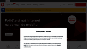 What Vodafone.cz website looked like in 2023 (1 year ago)