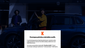 What Volkswagen.fi website looked like in 2023 (2 years ago)