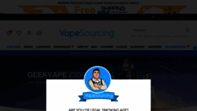 What Vapesourcing.com website looked like in 2023 (2 years ago)
