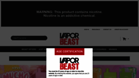 What Vaporbeast.com website looked like in 2023 (1 year ago)
