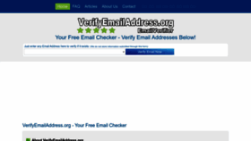 What Verifyemailaddress.org website looked like in 2023 (1 year ago)