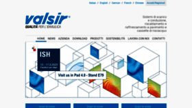 What Valsir.it website looked like in 2023 (1 year ago)