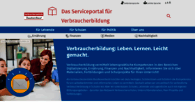 What Verbraucherbildung.de website looked like in 2023 (1 year ago)