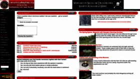 What Venomousreptiles.org website looked like in 2023 (1 year ago)