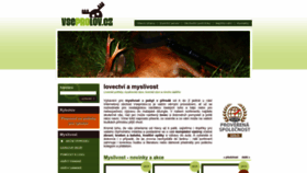 What Vseprolov.cz website looked like in 2023 (1 year ago)