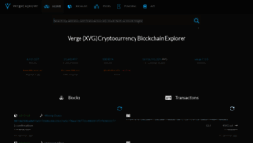 What Verge-blockchain.info website looked like in 2023 (1 year ago)