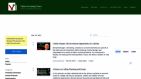 What Valueinvestingnews.com website looked like in 2023 (1 year ago)