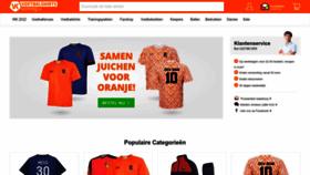 What Voetbalshirtskoning.nl website looked like in 2023 (1 year ago)