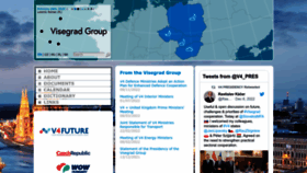 What Visegradgroup.eu website looked like in 2023 (1 year ago)