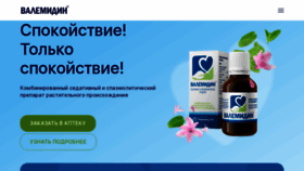 What Valemidin.ru website looked like in 2023 (1 year ago)