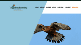 What Vogelbescherming.be website looked like in 2023 (1 year ago)