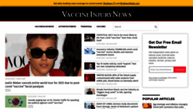 What Vaccineinjurynews.com website looked like in 2023 (2 years ago)