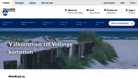 What Vellinge.se website looked like in 2023 (1 year ago)
