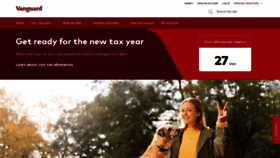What Vanguard.co.uk website looked like in 2023 (1 year ago)