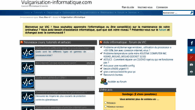 What Vulgarisation-informatique.com website looked like in 2023 (1 year ago)