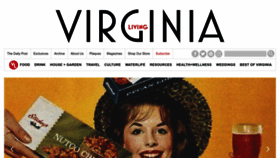 What Virginialiving.com website looked like in 2023 (1 year ago)