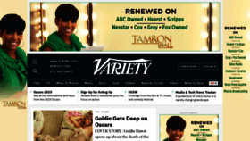 What Variety.com website looked like in 2023 (1 year ago)
