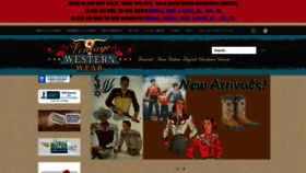What Vintagewesternwear.com website looked like in 2023 (1 year ago)