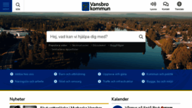 What Vansbro.se website looked like in 2023 (1 year ago)