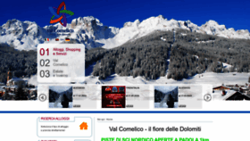 What Valcomelicodolomiti.it website looked like in 2023 (1 year ago)
